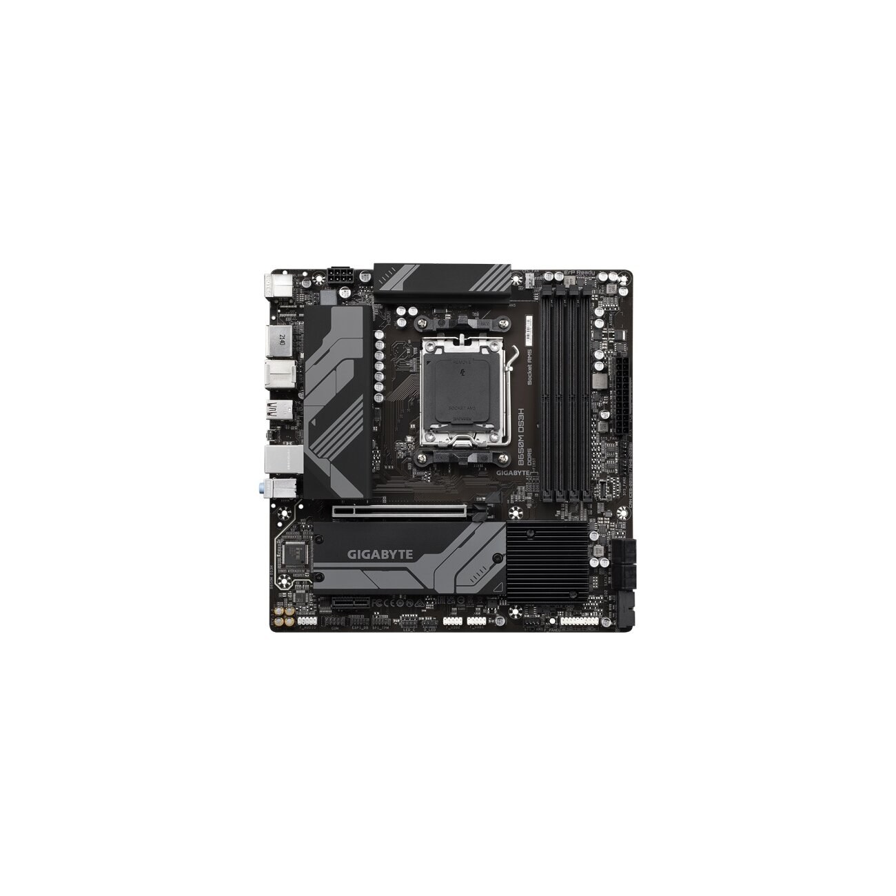 Материнская плата Gigabyte B650M S2H (V1.2/V1.4), AM5, AMD B650, 2xDDR5, 4xSATA, 1xM.2, 1xPCI-E 4.0 x16, 3xUSB-A 3.2 Gen 1, 1xUSB-C 3.2 Gen 1, 1x 1Gb LAN, 3x3.5 мм, 7.1, Micro-ATX