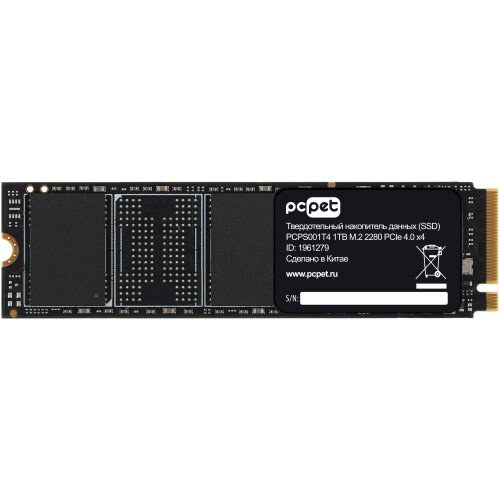 Накопитель SSD PC Pet PCI-E 4.0 x4 1TB PCPS001T4 M.2 2280 OEM