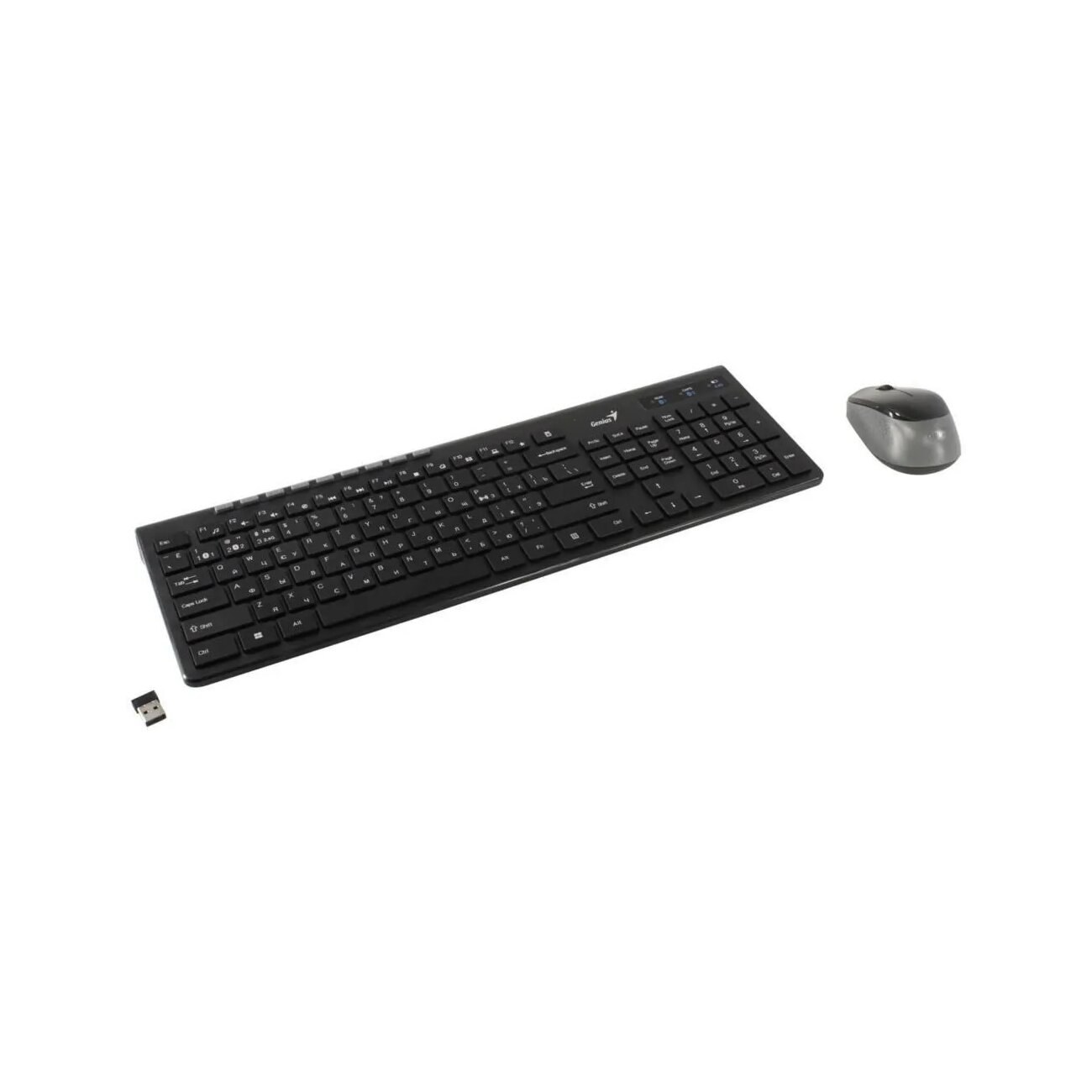 Комплект клавиатура+мышь Genius SlimStar 8230 беспроводной, USB + Bluetooth, 1000 DPI, чёрный