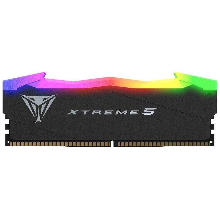 Оперативная память Patriot Viper Xtreme 5, DDR5, 48GB (2x24GB), 8000MHz, CL38, DIMM, с радиаторами, RGB, черный
