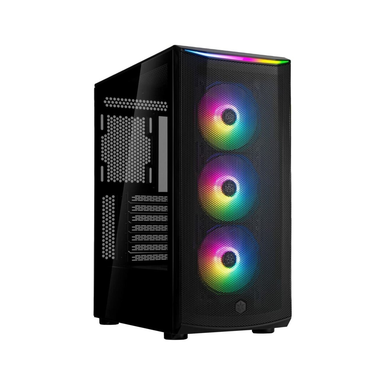 Компьютерный корпус Silverstone G41FA512ZBG0020 High airflow ATX mid-tower chassis with dual radiator support and ARGb lighting High airflow ATX mid-tower chassis with dual radiator support and ARGb lighting