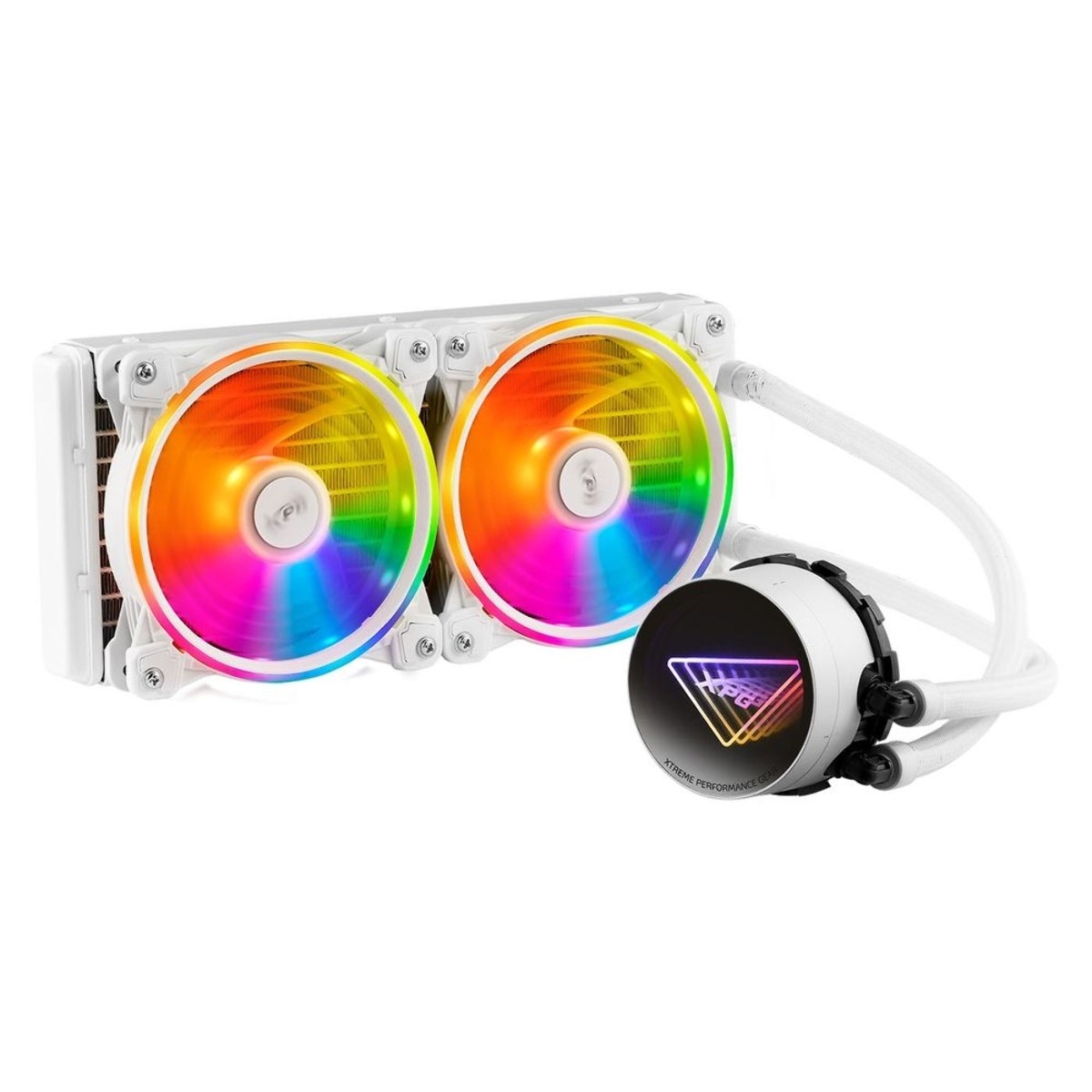 Система жидкостного охлаждения XPG Levante X 240, белый 120мм алюминий+медь 2000rpm 18.17db 4-pin 250W