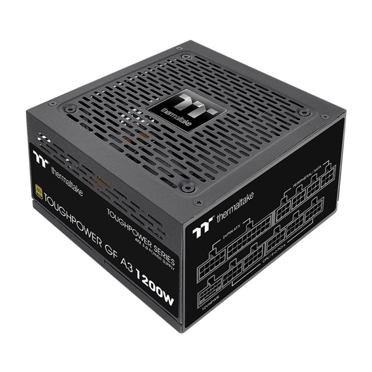 Блок питания Thermaltake Toughpower GF A3/1200W/Fully Modular/Non Light/Full Range/Analog/80 Plus Gold/EU/JP Main CAP PS-TPD-1200FNFAGE-H All Flat Cables/Gen 5