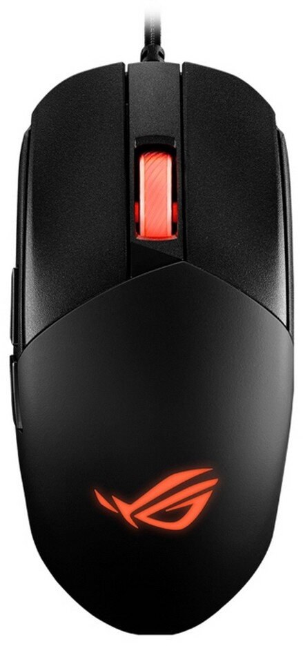 Мышь проводная ASUS P518 ROG STRIX IMPACT III черный, 12000 dpi, USB, кнопки - 5