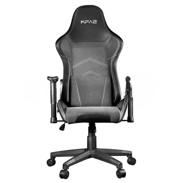 Кресло KFA2 Gaming Chair 04 L черный, экокожа, подголовник