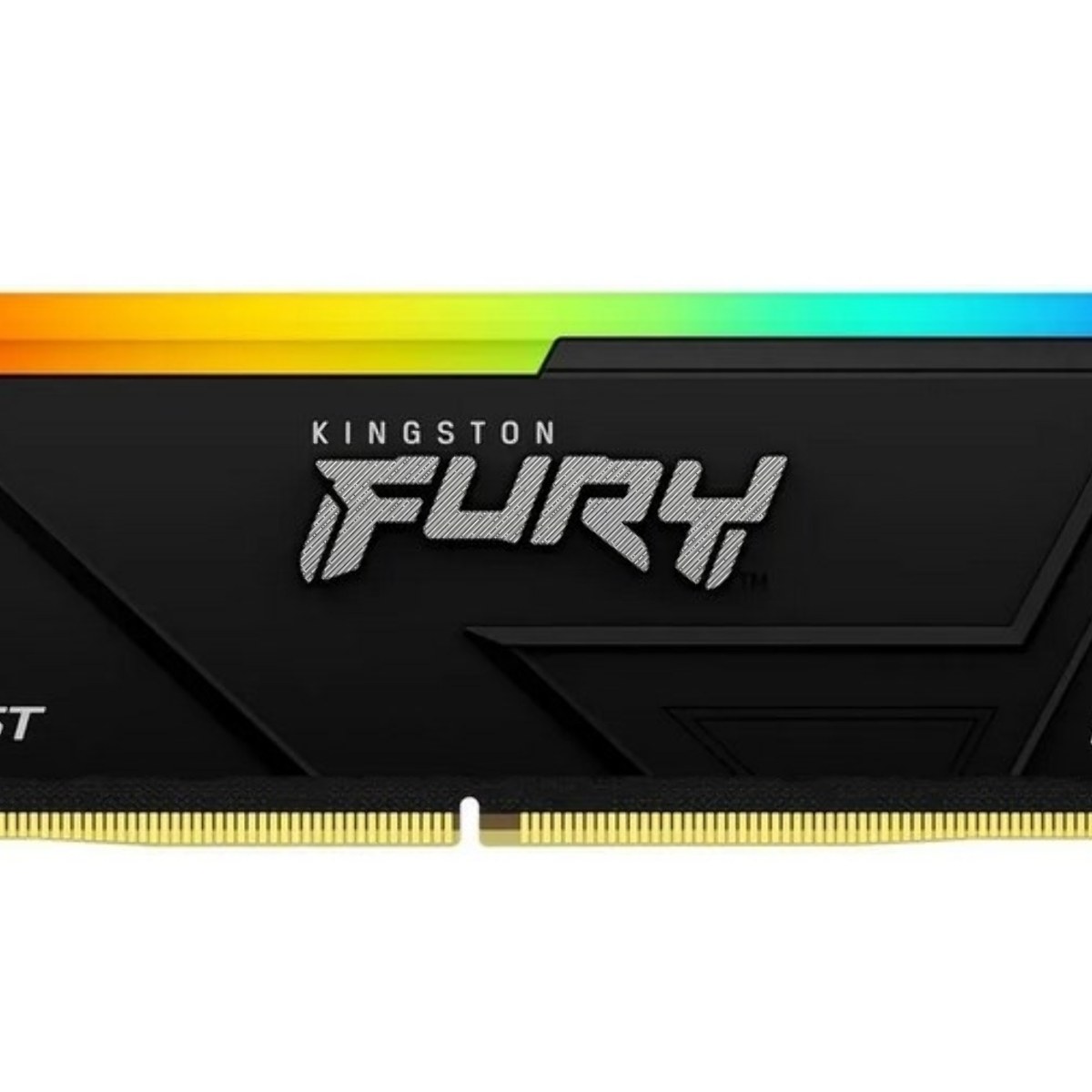 Оперативная память Kingston Fury Beast, DDR4, 16GB (1x16GB), 3600MHz, CL18, DIMM, с радиатором, RGB, черный