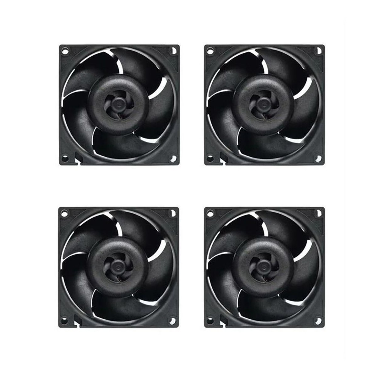 Комплект вентиляторов для корпуса Arctic S8038-10K (4 Pack) черный, 80 мм, 10000 об/мин, 4 pin