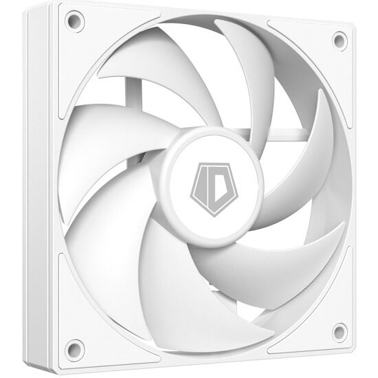 Вентилятор для корпуса ID-Cooling AF-125-W белый, 120 мм, 2000 об/мин, 29.85 дБ, 4 pin
