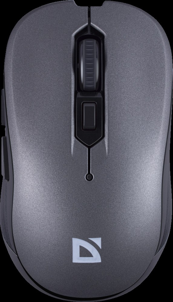 Мышь беспроводная Defender Gassa MM-105 серый, 1600 dpi, радиоканал, USB, кнопки - 6