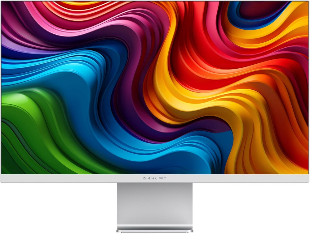 Монитор 27" DIGMA PRO Art M IPS 5120x2880, 60 Гц, 5 мс, 16:9, 500 кд/м², 1xHDMI, 1xDP, 2x2 Вт, серебристый