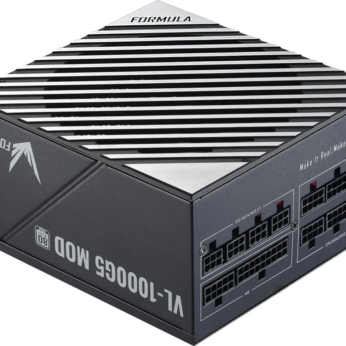 Блок питания Aerocool/Formula ATX 1000W VL-1000G5 MOD Gen5 RTL, 1000Вт, 80 PLUS Gold, 140мм, модульный, черный и серый