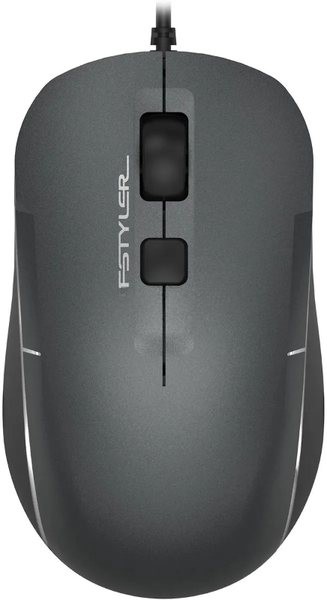 Мышь проводная A4Tech Fstyler FM26 серый/черный, 1600 dpi, USB, кнопки - 4