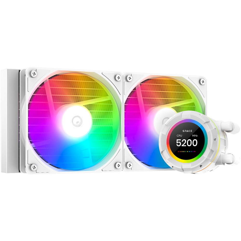 Система жидкостного охлаждения ID-Cooling SL240 белый 120мм алюминий+медь 2000rpm 30db 4-pin 300W