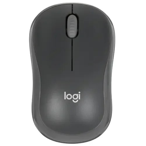 Мышь беспроводная Logitech M186 черный/серый, 1000 dpi, радиоканал, USB, кнопки - 3