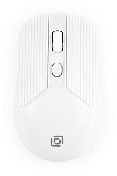 Мышь беспроводная Oklick 509MW белый, 1600 dpi, радиоканал, USB, кнопки - 4