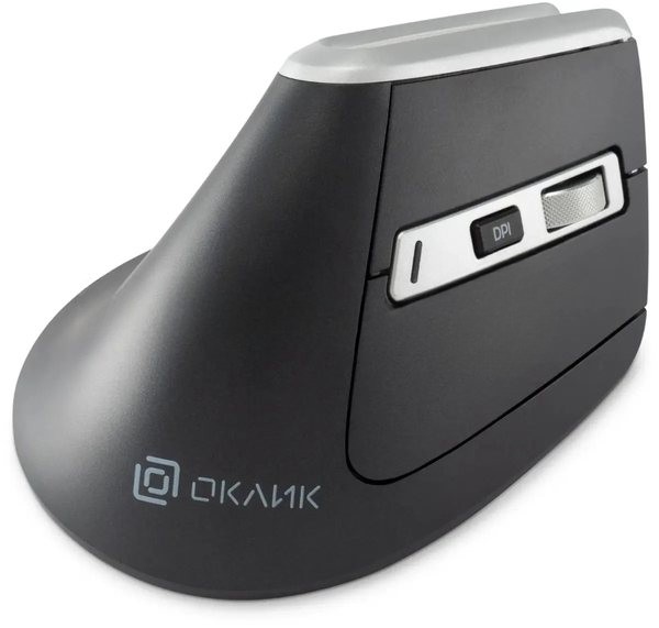 Мышь беспроводная Oklick 991MW серый, 2400 dpi, радиоканал, Bluetooth, USB, кнопки - 7