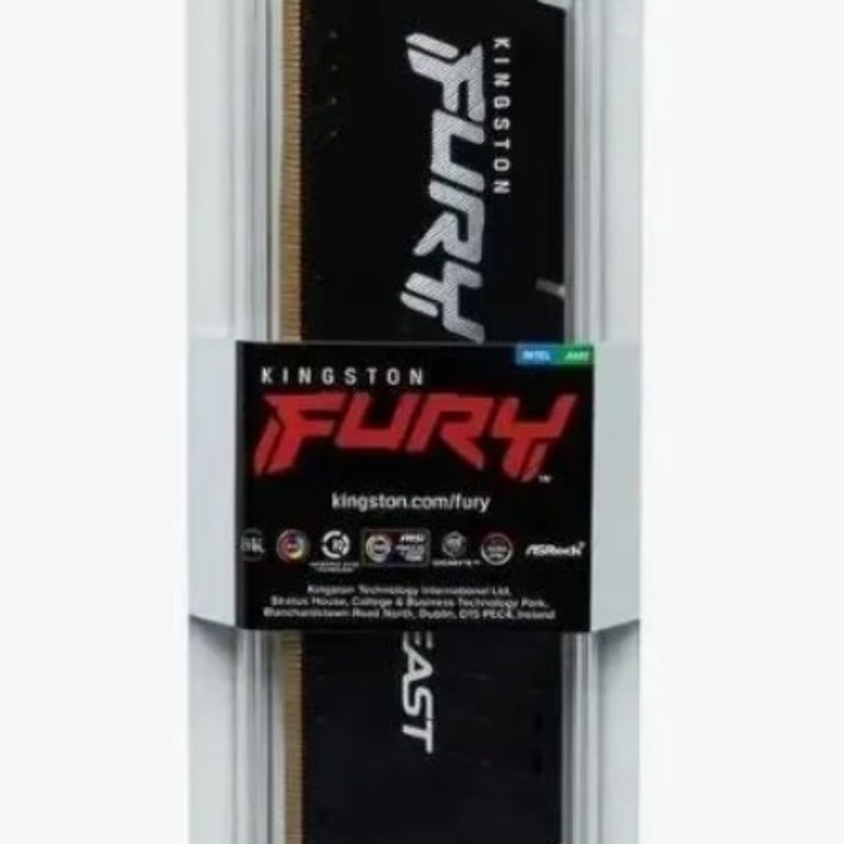 Оперативная память Kingston Fury Beast, DDR5, 8GB (1x8GB), 5600MHz, CL36, DIMM, с радиатором, черный