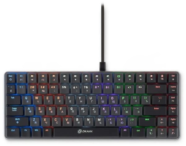 Клавиатура Oklick K615X проводная, USB Type-A, чёрный