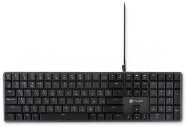 Клавиатура Oklick K953X проводная, USB Type-A, чёрный