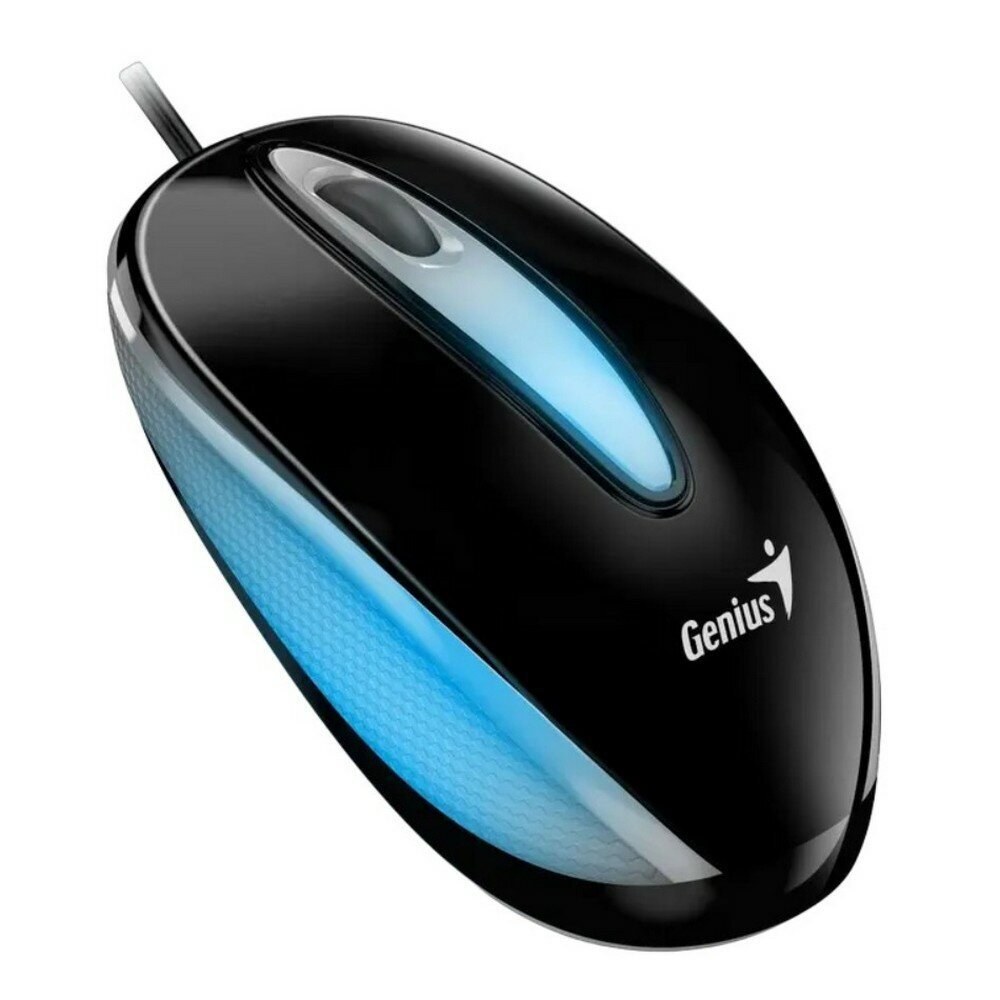 Мышь проводная Genius DX-Mini черный, 1000 dpi, USB, кнопки - 3