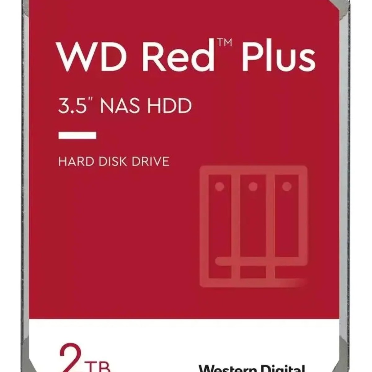 Жесткий диск Western Digital 2Tb SATA-III NAS Red Plus (5400rpm) 64Mb 3.5"