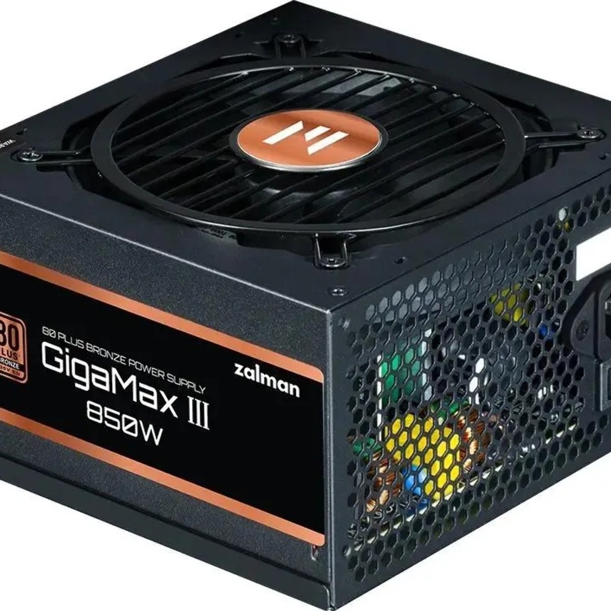 Блок питания Zalman GigaMax III 750W Retail (ZM750-GV3), 750Вт, 80 PLUS Bronze, 120мм, черный