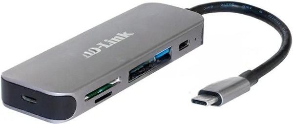 USB-концентратор D-Link DUB-2325, USB, USB 3.0 2порта, USB Type-C,SD,microSD, адаптер/USB