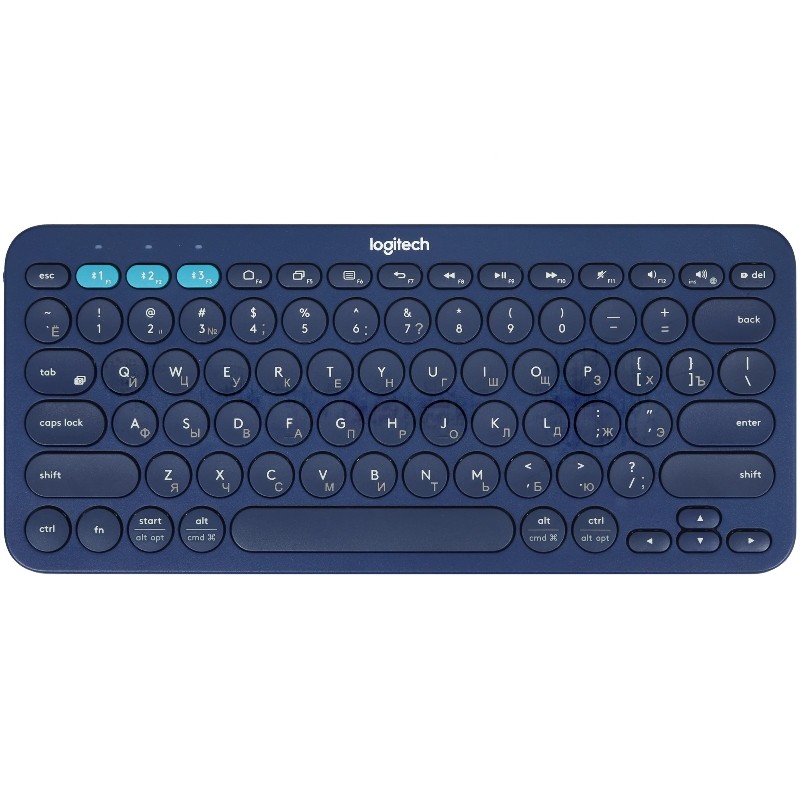Клавиатура беспроводная Logitech K380 920-007591 синий