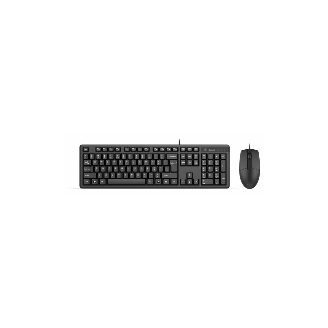 Комплект клавиатура+мышь A4Tech KR-3330S проводной, USB, 1200 DPI, чёрный