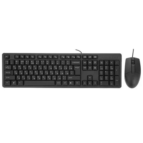 Комплект клавиатура+мышь A4Tech KR-3330 проводной, USB, 1200 DPI, чёрный