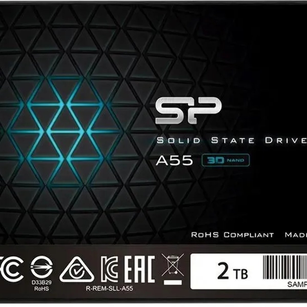 Накопитель SSD Silicon Power Ace A55, 2Tb, SATA III, 2.5", R/W 500/450