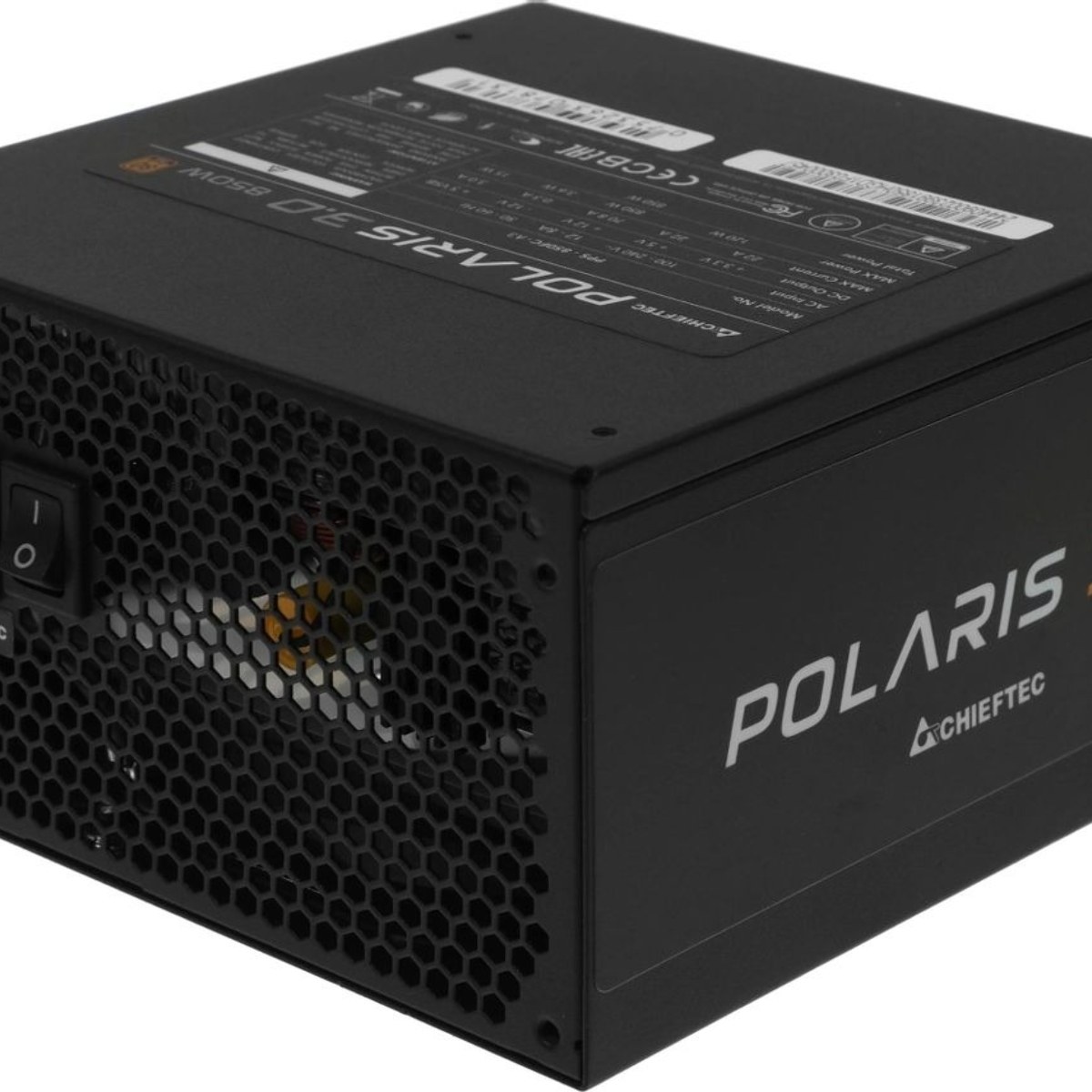 Блок питания Chieftec Polaris 3.0 PPS-850FC-A3, 850Вт, 80 PLUS Gold, 140мм, модульный, черный