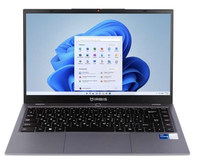 Ноутбук Irbis 14NBP3004 14" FHD (1920x1080) IPS 300cd,Core i7-1255U,16Gb DDR4-3200(1),512Gb SSD,Wi-Fi 6+BT 5,5300mAh,Metal case,Kbd Backlit,Type-C PD charger,FPS,TPM 2.0,1.55kg,Grey,3y warranty,Win 11Pro