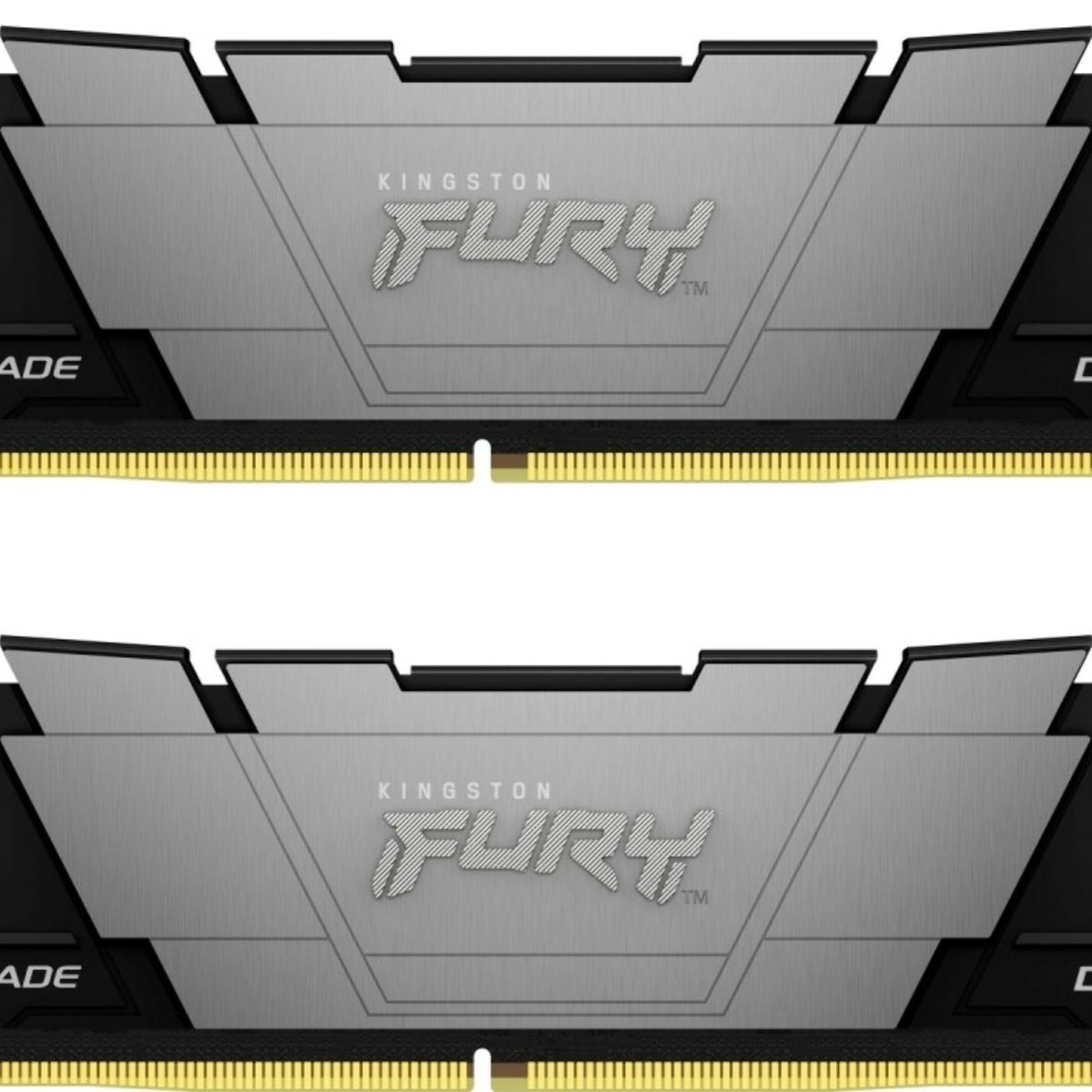 Оперативная память Kingston Fury Renegade, DDR4, 16GB (2x8GB), 3200MHz, CL16, DIMM, с радиатором, серый/черный