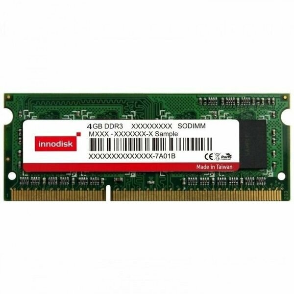 Оперативная память Innodisk, DDR3, 4GB (1x4 GB), 1600 MHz, CL16, SO-DIMM