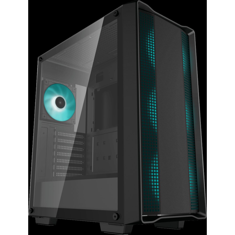 Компьютерный корпус MidiTower Deepcool CC560 A-RGB черный (ATX, без БП, ARGB, USB3.2 Type-A+USB 2.0 Type-A) (R-CC560-BKTAA4-G-2)