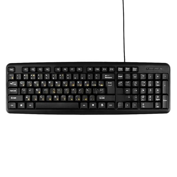 Клавиатура Гарнизон GK-100L проводная, USB Type-A, чёрный