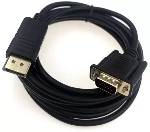 Кабель GoPower DISPLAYPORT-VGA 1.8M 00-00027497 черный