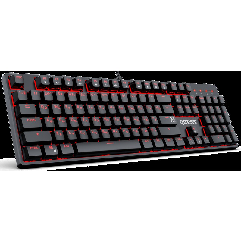 Клавиатура проводная Defender Quest GK-596 RU (45596), USB, черный