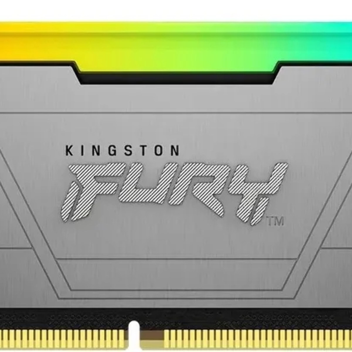Оперативная память Kingston Fury Renegade, DDR4, 8GB (1x8GB), 3600MHz, CL16, DIMM, с радиатором, RGB, серебристый/черный