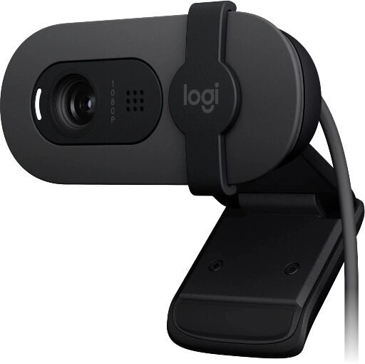 Веб-камера Logitech Brio 90 1920x1080, 30 кадр/с, USB Type-A, микрофон, крепление на мониторе