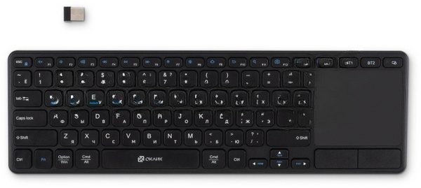 Клавиатура Oklick K614W беспроводная, радиоканал, чёрный