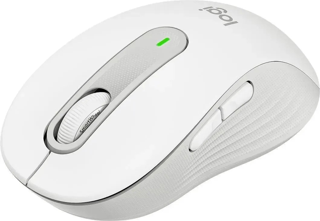 Мышь беспроводная Logitech M650 белый/серый, 4000 dpi, радиоканал, Bluetooth, USB, кнопки - 4
