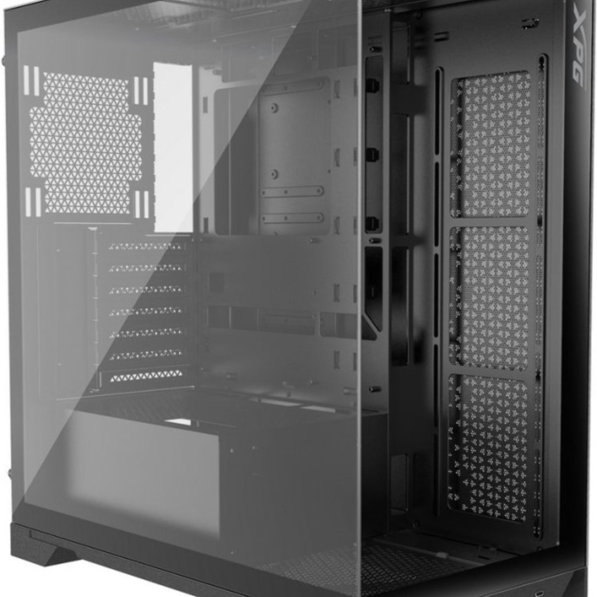 Компьютерный корпус XPG INVADER X черный (INVADERXMTWOF-BKCWW) Mid-Tower, Micro-ATX, Mini-ITX, Standard-ATX, USB 3.2 Gen2 Type-A, USB 3.2 Gen2 Type-C