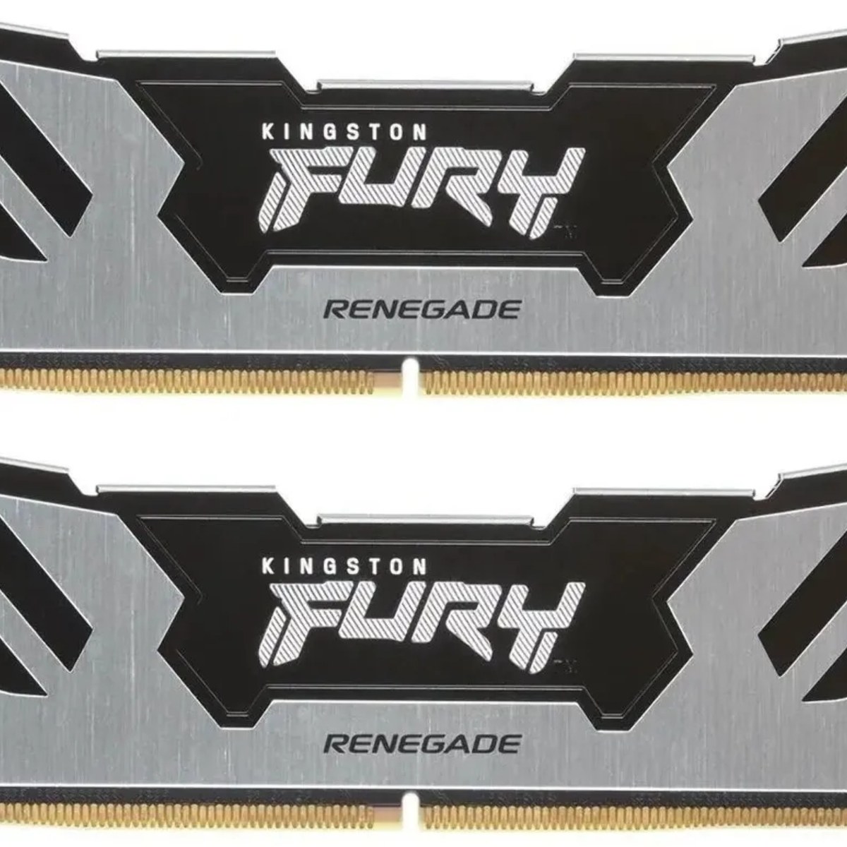 Оперативная память Kingston Fury Renegade, DDR5, 64Gb (2x32Gb), 6400MHz, CL32, DIMM, радиатор, серебристый/черный