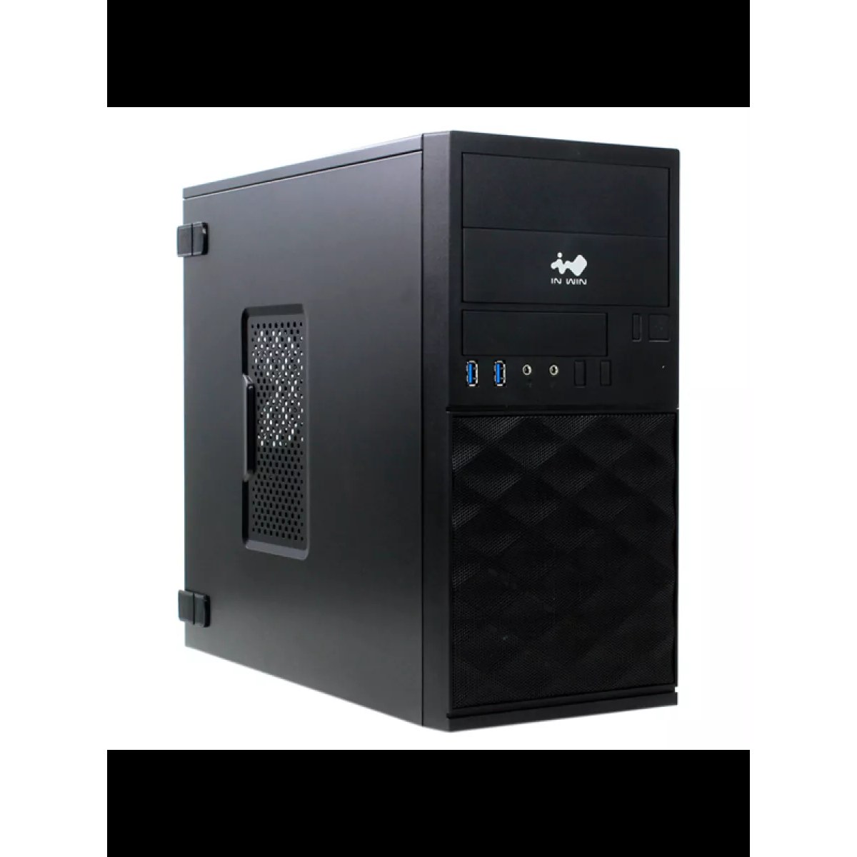 Компьютерный корпус Mini Tower InWin EFS052 Black 600W PM-600ATX U3*2 +A(HD)+ front fan holder+ Screwless mATX