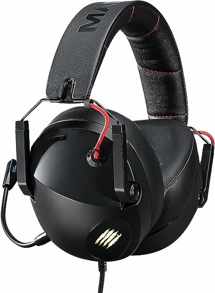 Гарнитура проводная игровая Mad Catz P.I.L.O.T. 5 черные (7.1, USB, RGB подсветка, 50 мм)