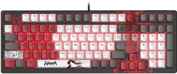 Клавиатура A4Tech Bloody S98 Naraka BLMS Plus проводная, USB Type-A, чёрный/красный