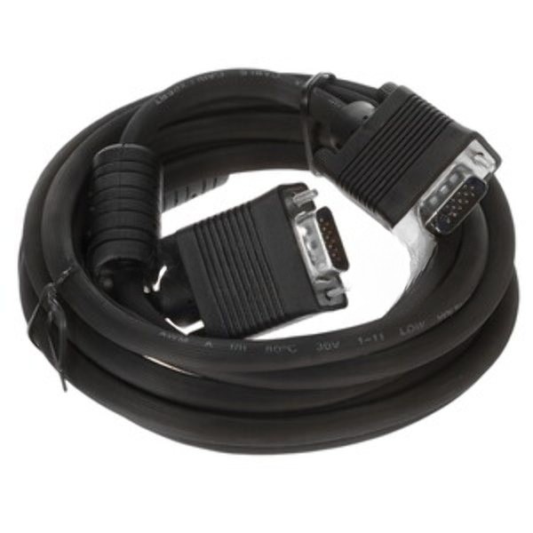 Кабель VGA Pro Cablexpert CC-PVGA-3M, 15M/15M, 3.0м, экран, феррит. кольца, пакет