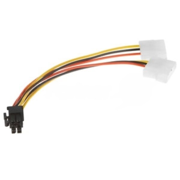 Кабель питания Cablexpert CC-PSU-63-15CM, Molex/PCIe 6pin, 15 см, пакет
